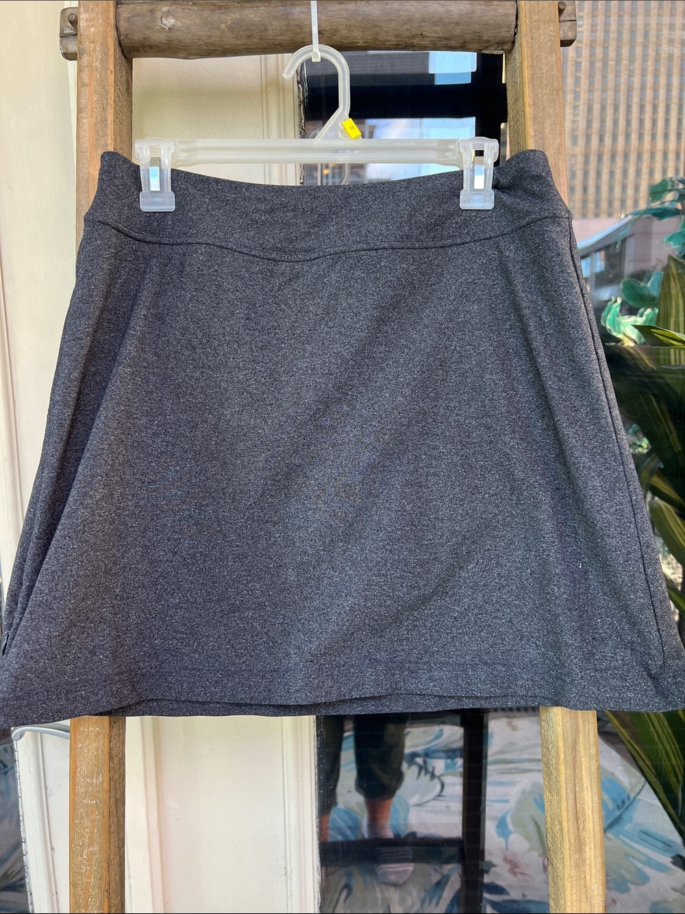 Athleta Dark Charcoal Gray Skater Skirt